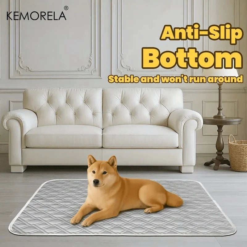 2PCS Washable Pet Training Pads - Reusable Puppy Pee Pads with Quick-Dry Surface,Leak-Proof Backing for Crate,Bed Multiple Sizes by Nova Shop