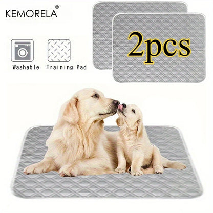 2PCS Washable Pet Training Pads - Reusable Puppy Pee Pads with Quick-Dry Surface,Leak-Proof Backing for Crate,Bed Multiple Sizes by Nova Shop
