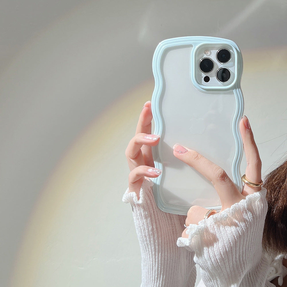 Wave Edge iPhone Case – Slim Candy Color TPU Cover with Full Protection (iPhone X–13 Pro Max) by Nova Shop