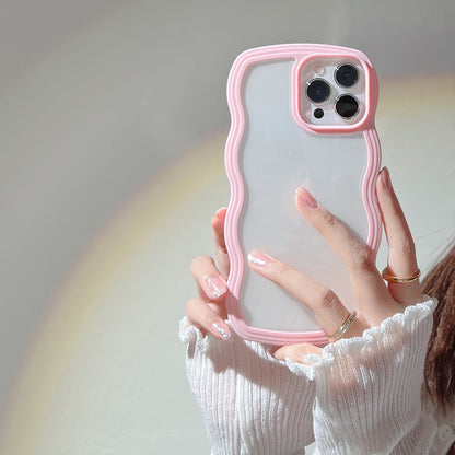 Wave Edge iPhone Case – Slim Candy Color TPU Cover with Full Protection (iPhone X–13 Pro Max) by Nova Shop