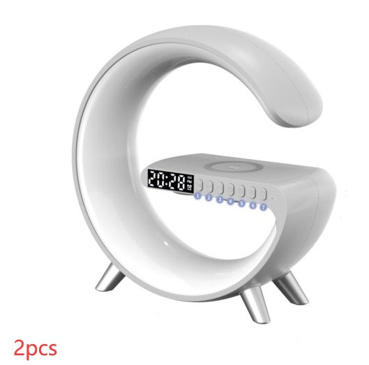 G-Shaped LED Atmosphere Lamp – Bluetooth Speaker, Wireless Charger &amp; Smart App Control Night Light by Nova Shop