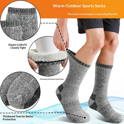 thermal mid crew socks for outdoor sports by Nova Shop