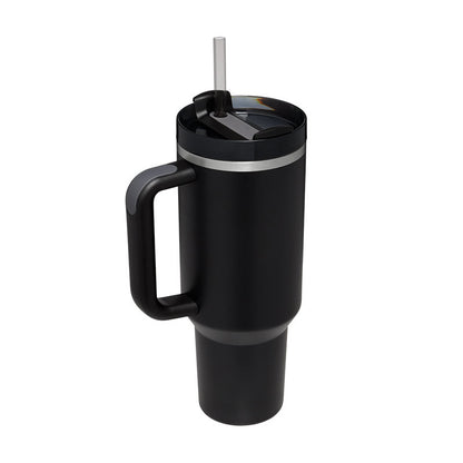 40 oz Insulated Tumbler with Handle &amp; Straw – Stainless Steel Vacuum Travel Cup, Leak-Proof Lid by Nova Shop