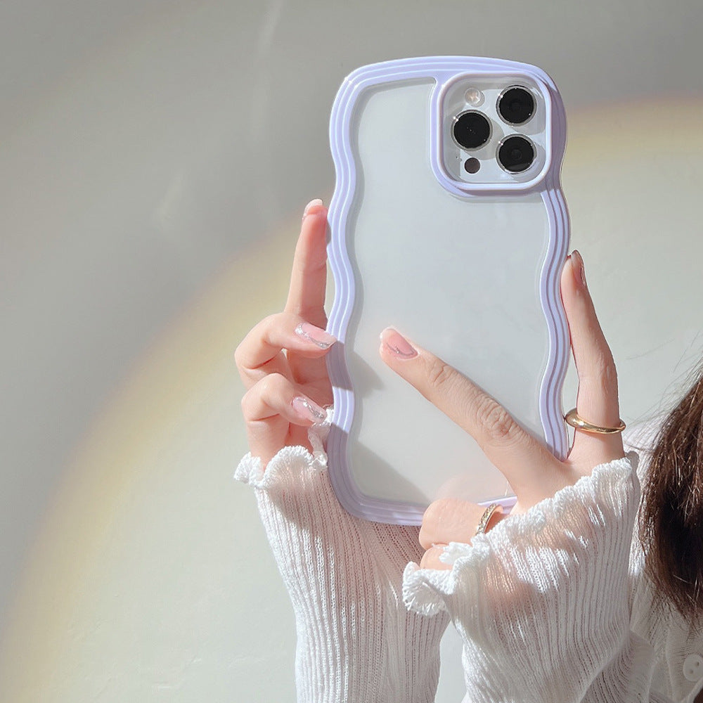 Wave Edge iPhone Case – Slim Candy Color TPU Cover with Full Protection (iPhone X–13 Pro Max) by Nova Shop