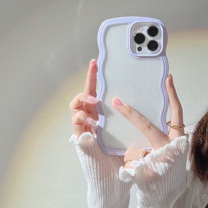 Wave Edge iPhone Case – Slim Candy Color TPU Cover with Full Protection (iPhone X–13 Pro Max) by Nova Shop