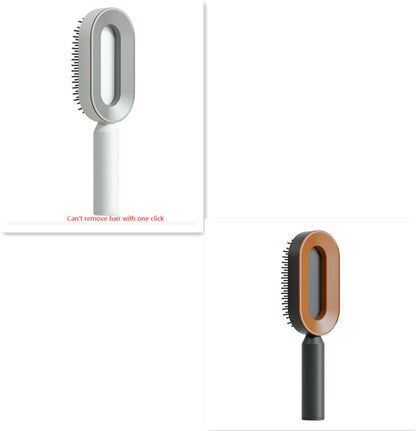 Self-Cleaning Hair Brush – Anti-Static Scalp Massage Detangling Brush for All Hair Types by Nova Shop