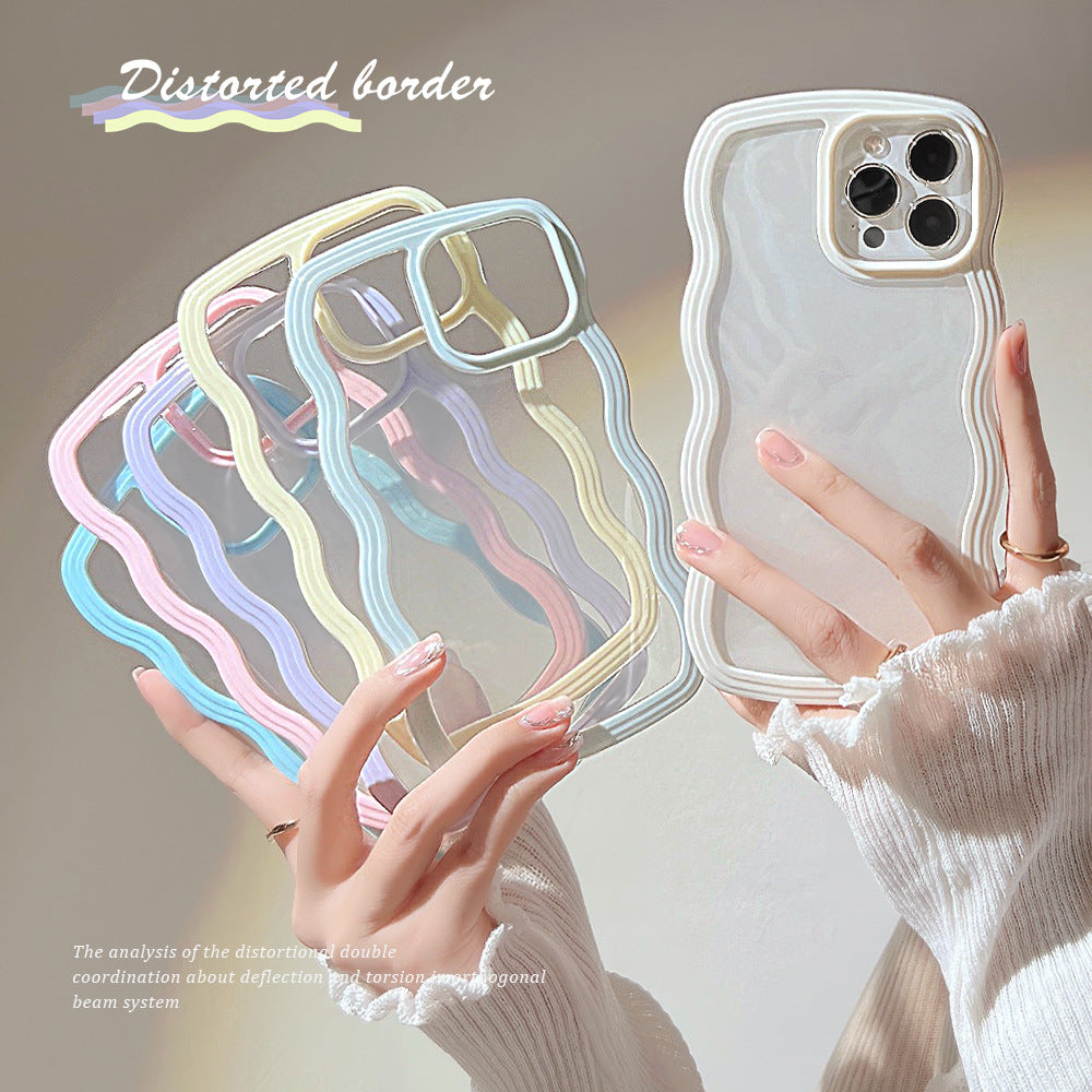 Wave Edge iPhone Case – Slim Candy Color TPU Cover with Full Protection (iPhone X–13 Pro Max) by Nova Shop